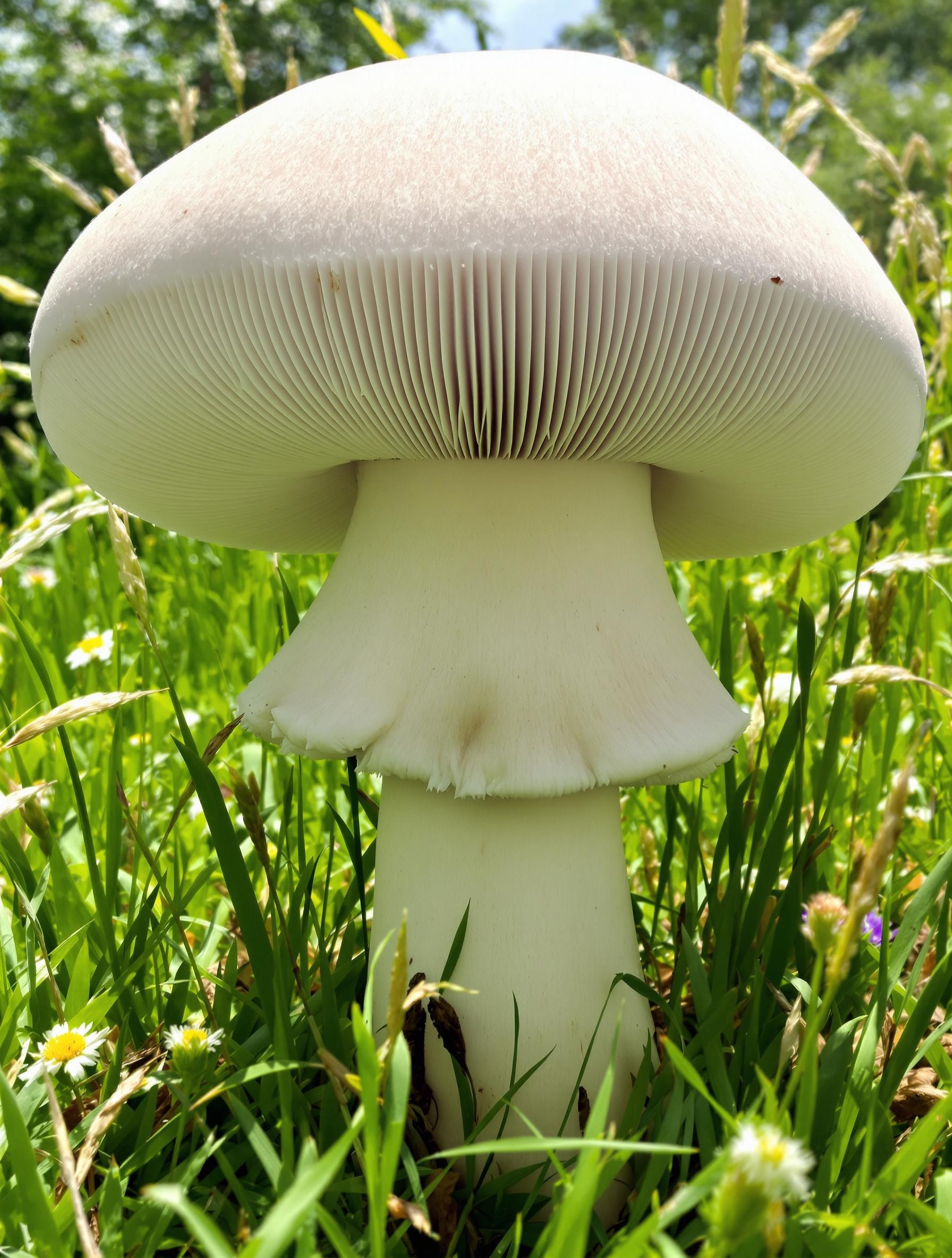 Agaric des jachères champignon prairie