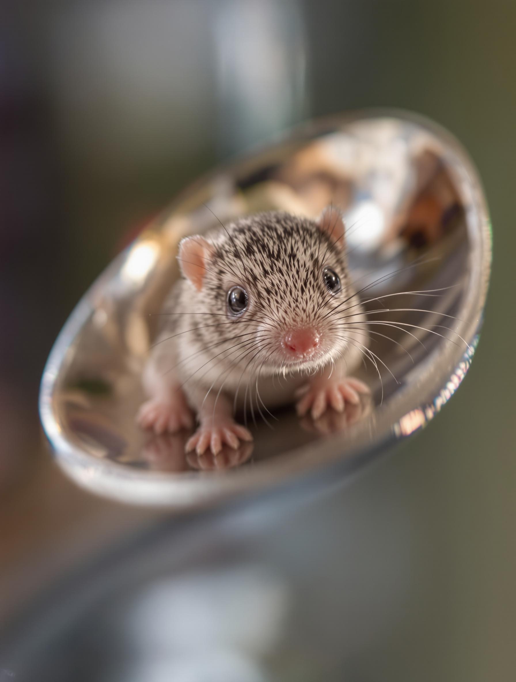 Bébé musaraigne de 2 grammes comparé à une cuillère, France