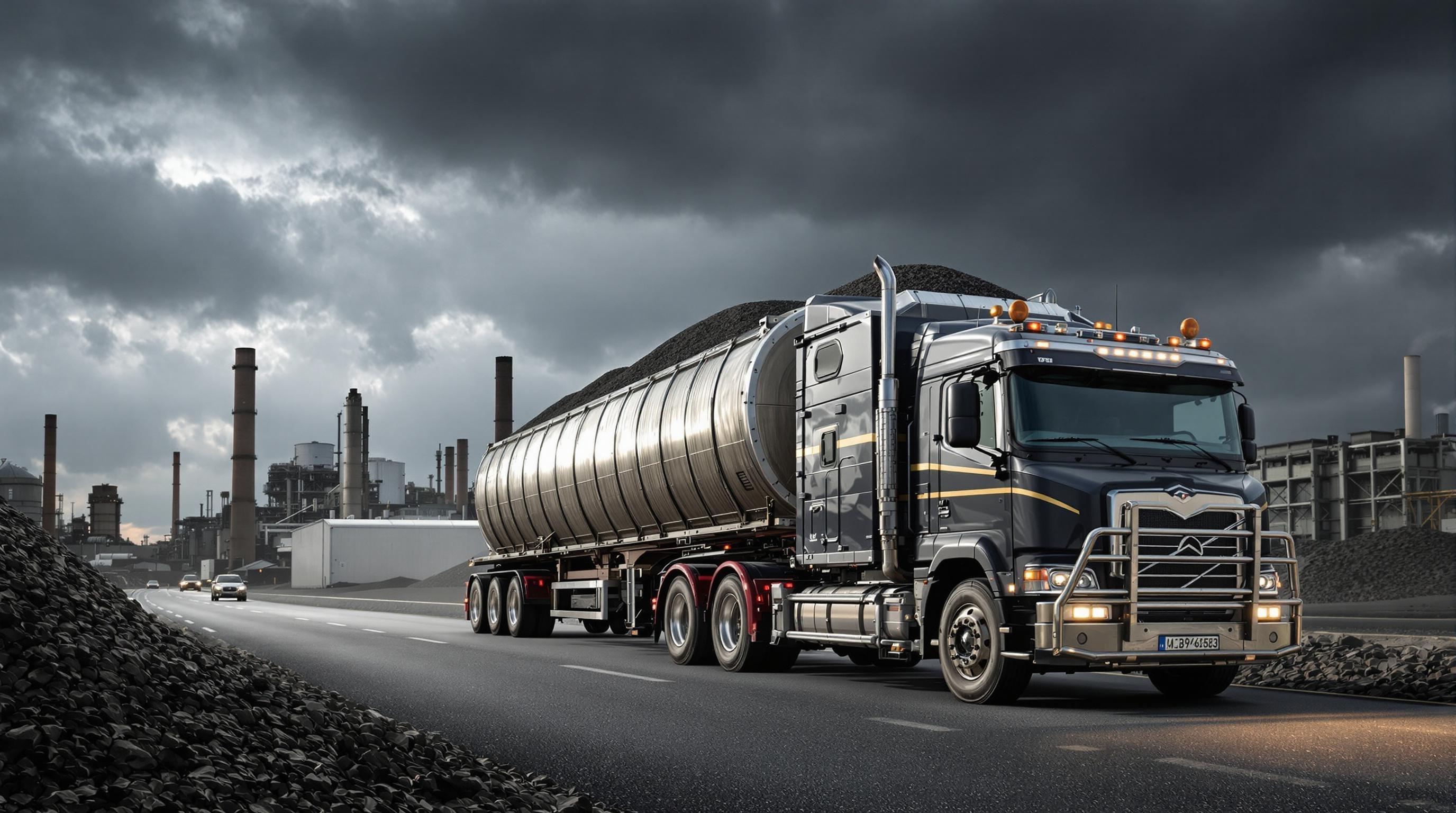 Transport de pouzzolane par camion et son impact écologique