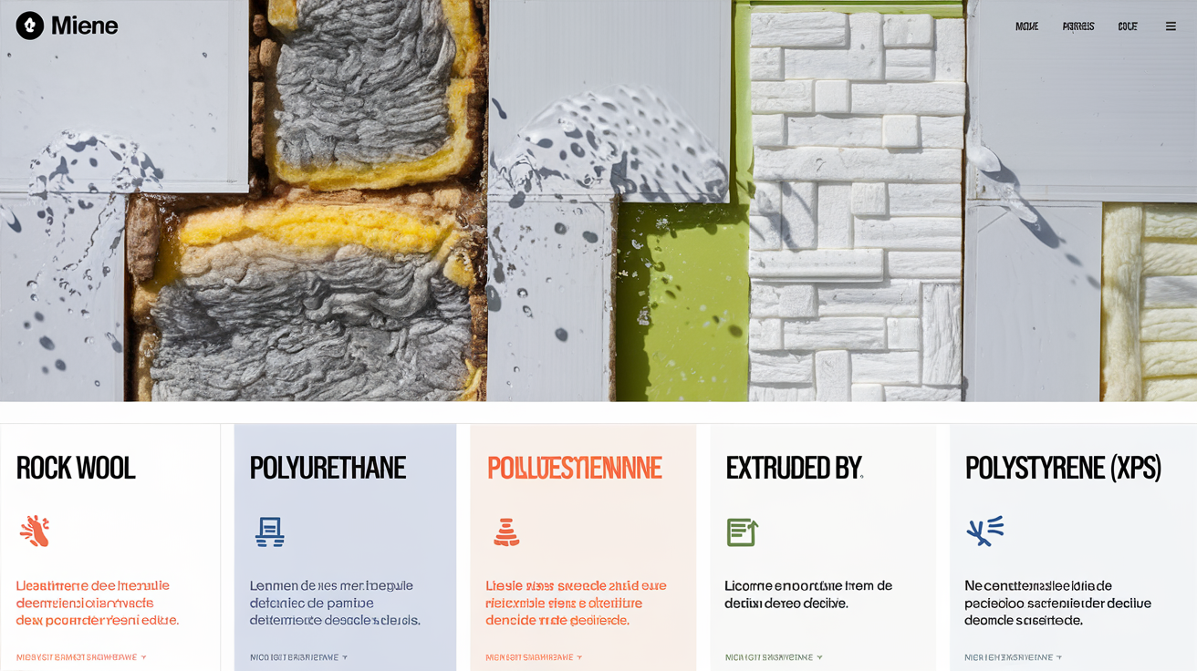 Comparatif isolants eau performance laine roche XPS PU