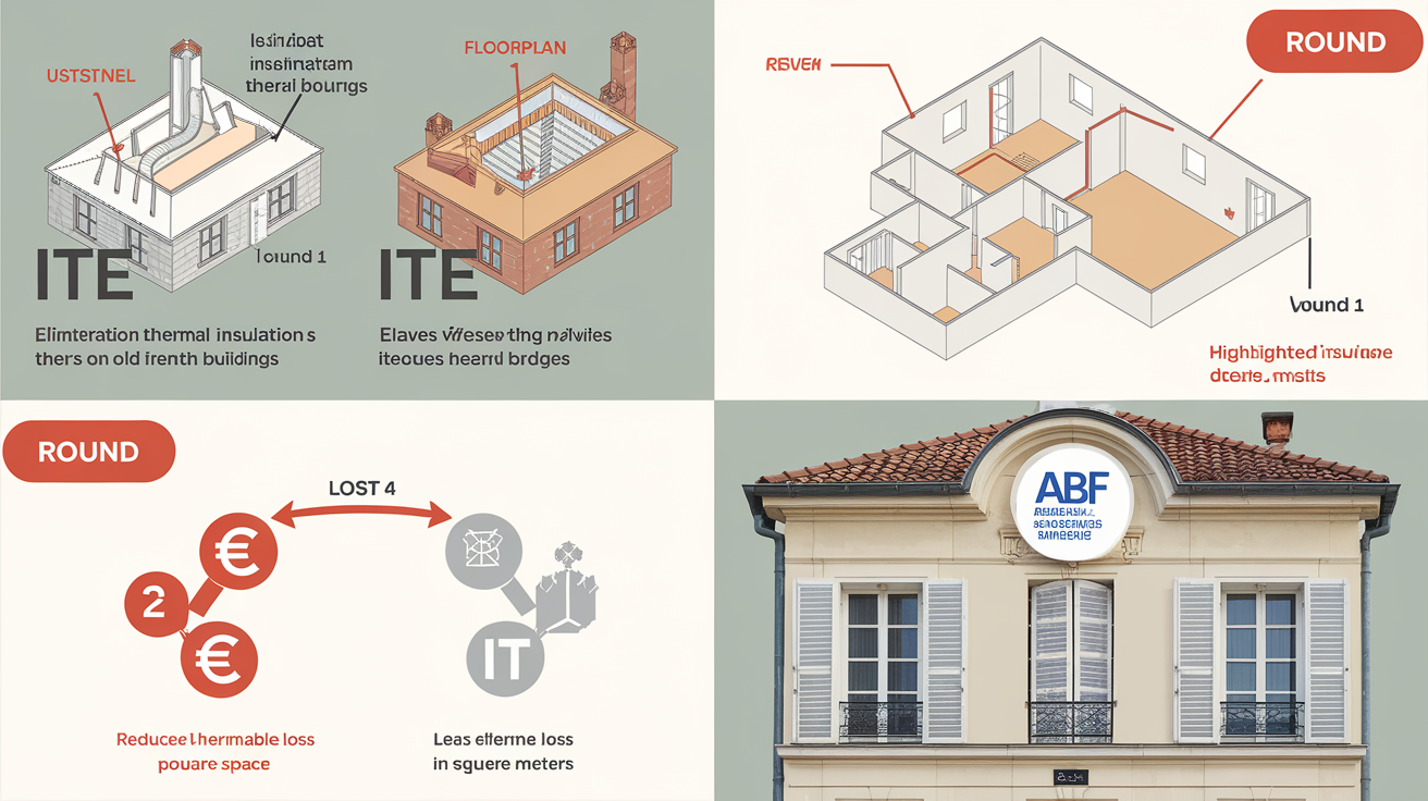 Comparatif entre ITE et ITI : performance, inertie, surface et esthétique