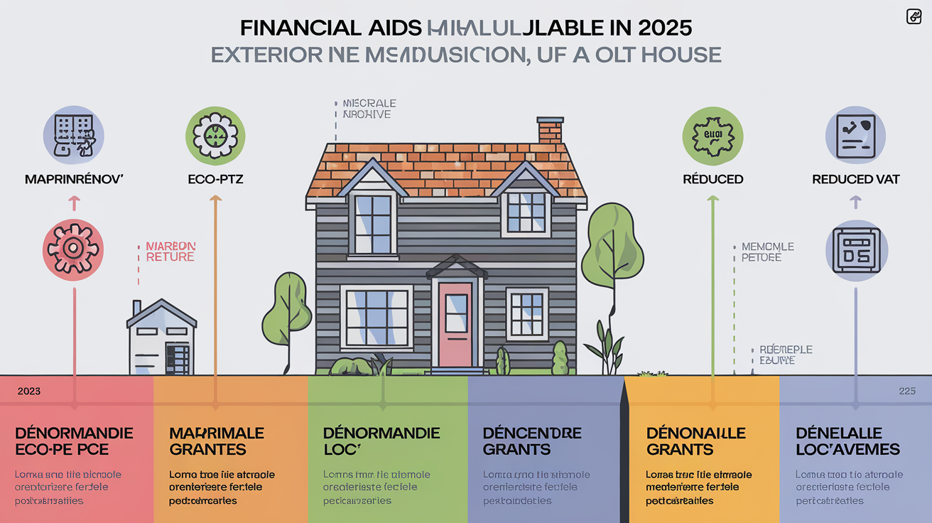 Infographie des aides financières pour l’isolation extérieure en 2025