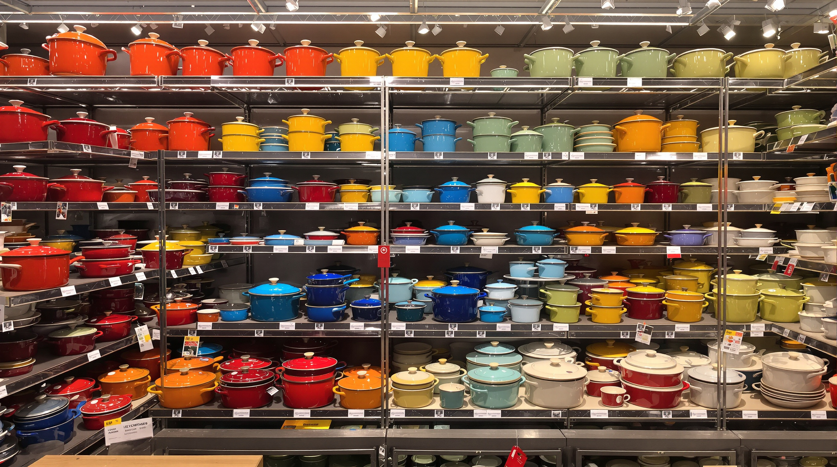 Vue intérieure magasin d'usine Le Creuset