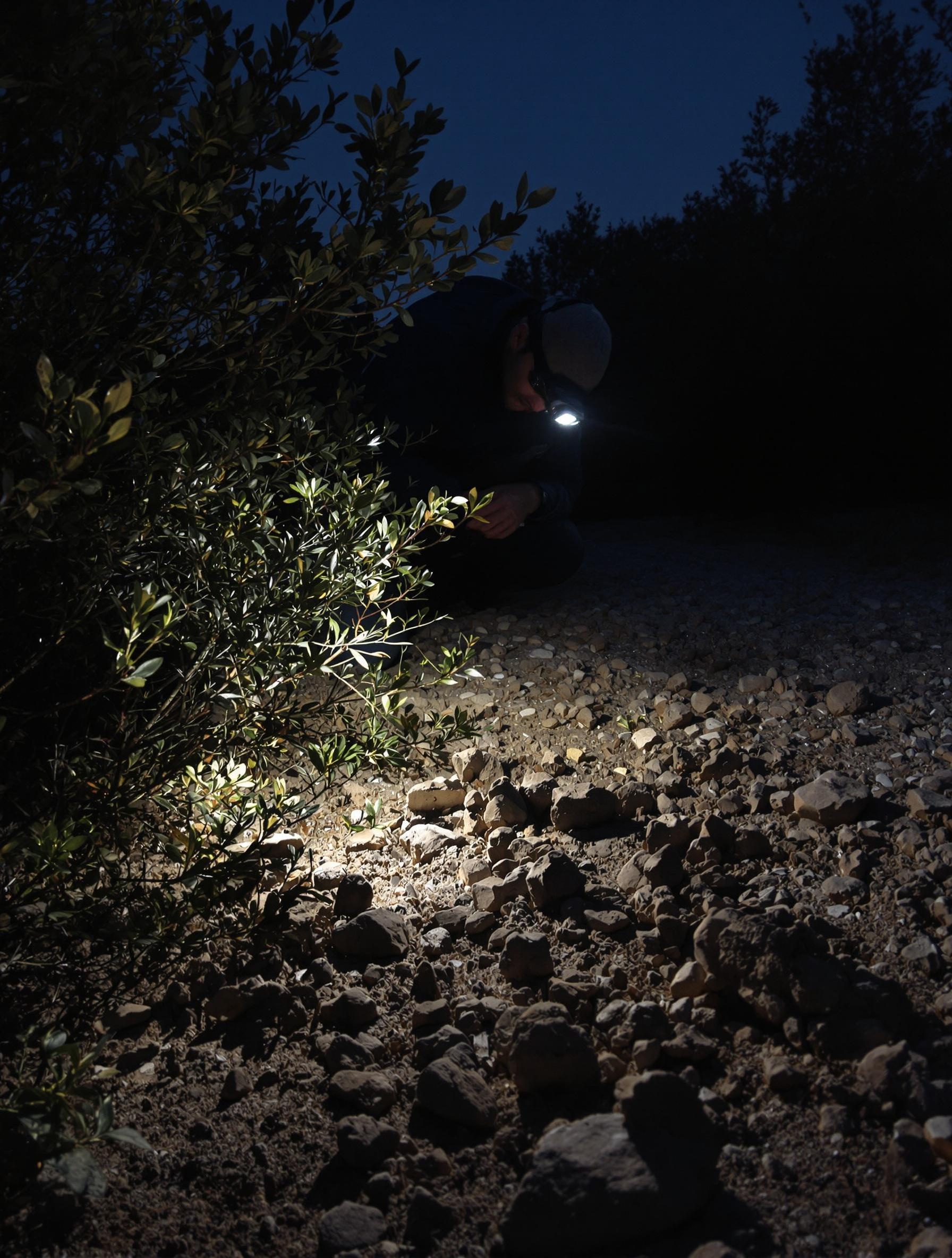Observation de la Mygale de Provence dans la garrigue au crépuscule