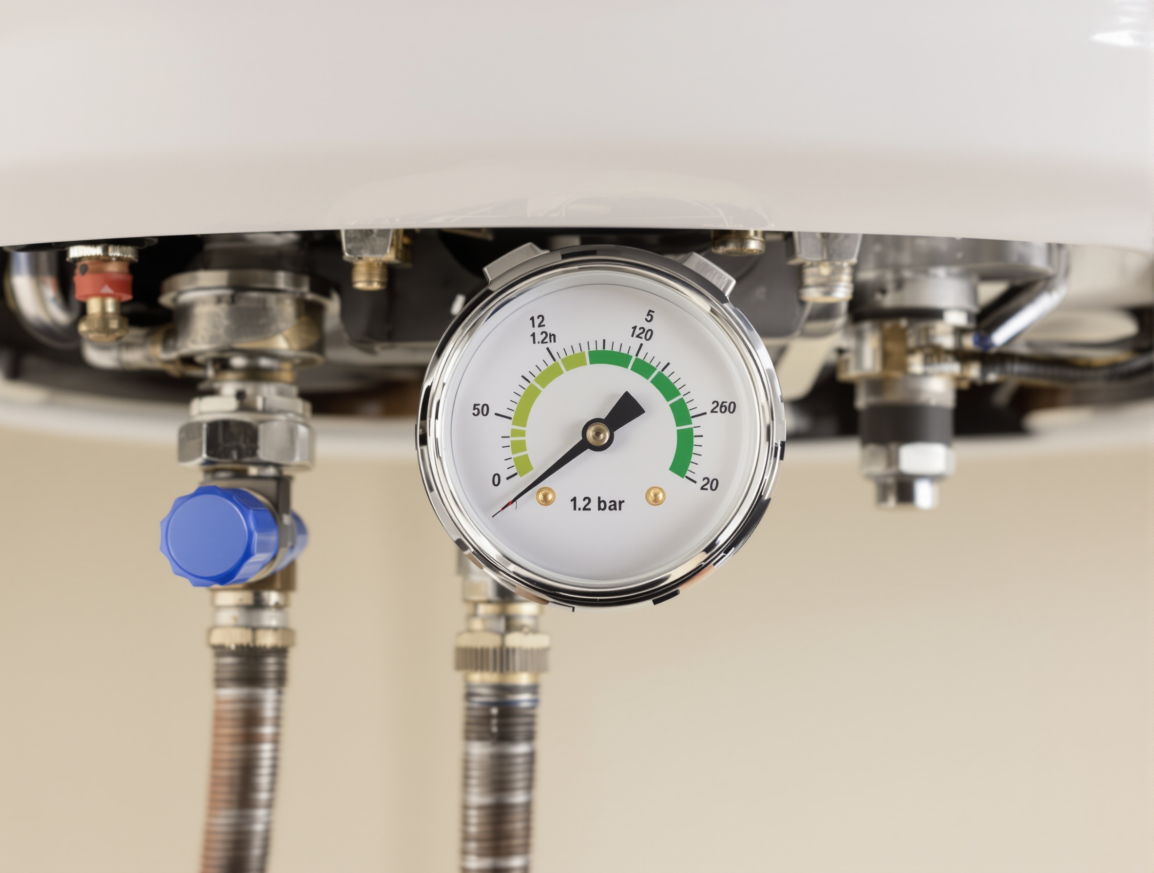 Photo manomètre pression chaudière