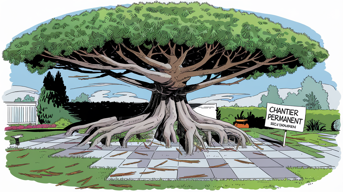 Pin parasol bazar jardin chantier permanent