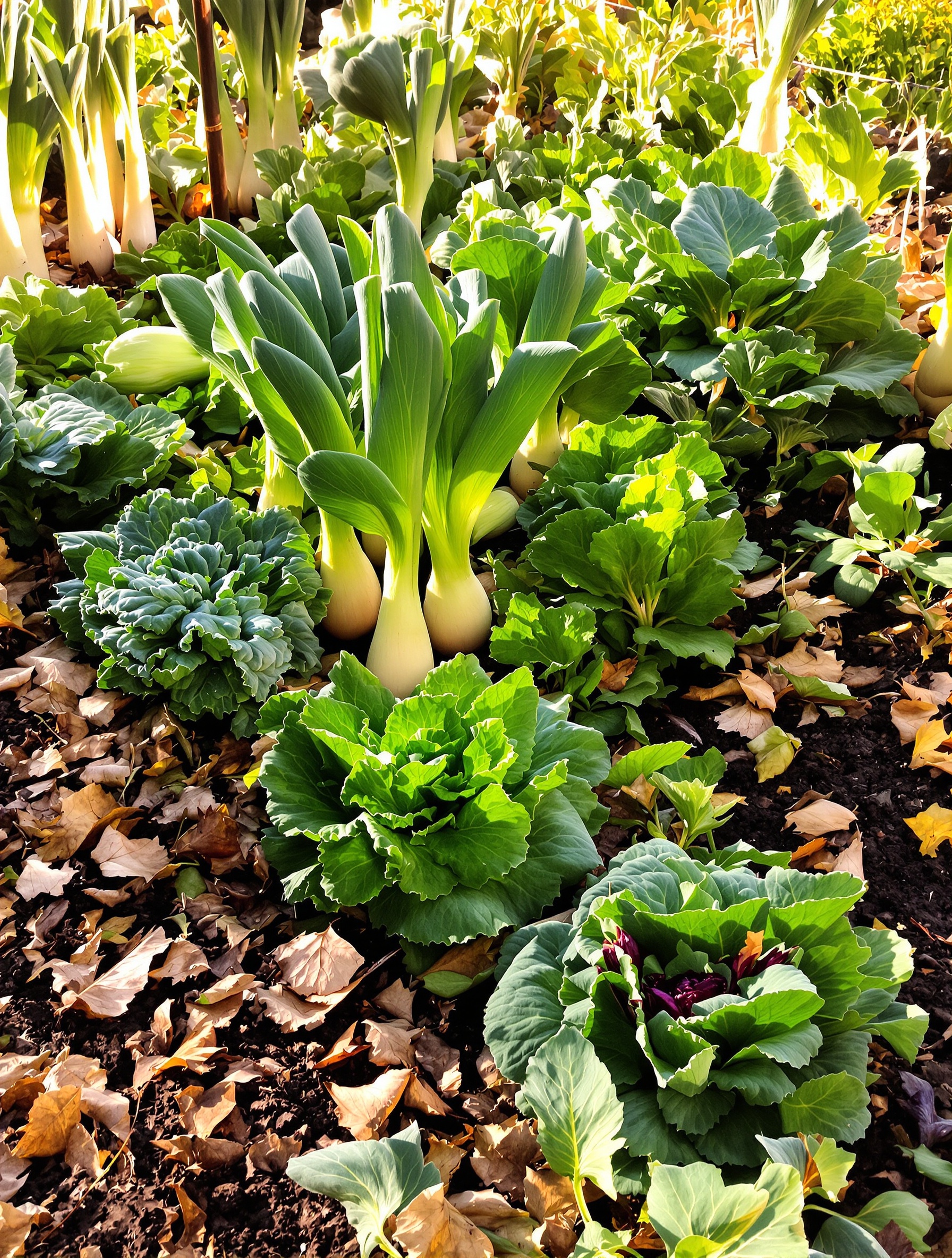 potager luxuriant automne légumes hiver