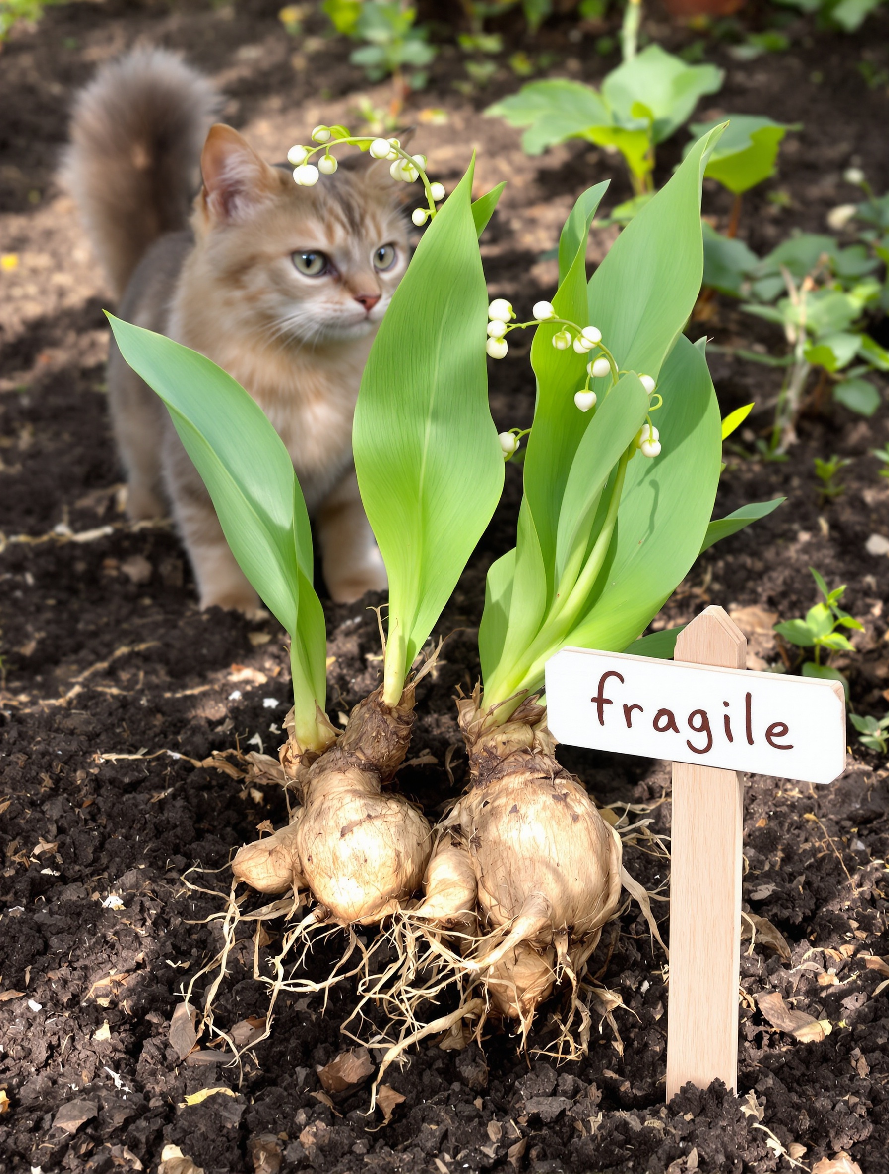 racines nues muguet humour chat