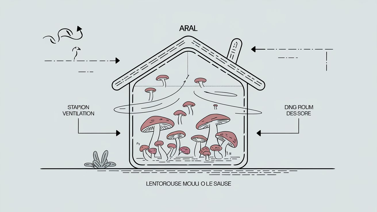 Maison Tupperware mauvaise ventilation champignons