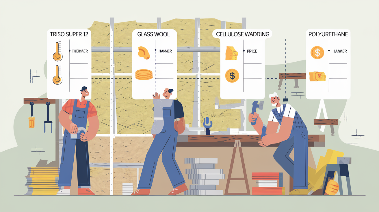 Tableau comparatif isolants thermique performance prix acoustique chantier