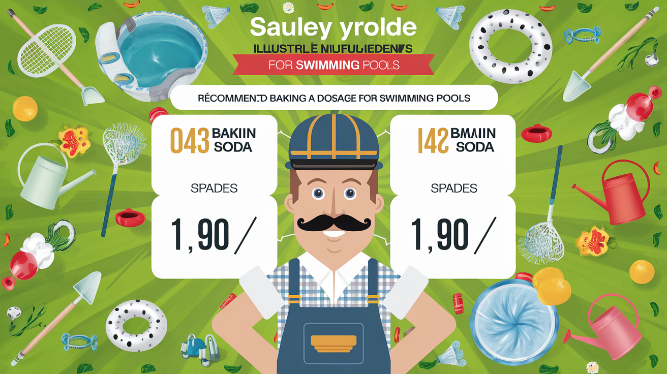 Tableau de dosage du bicarbonate pour piscine