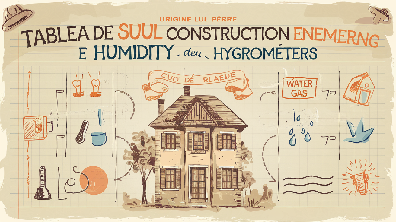 Tableau de suivi personnel de la consommation énergétique et de l’hygrométrie dans une maison ancienne