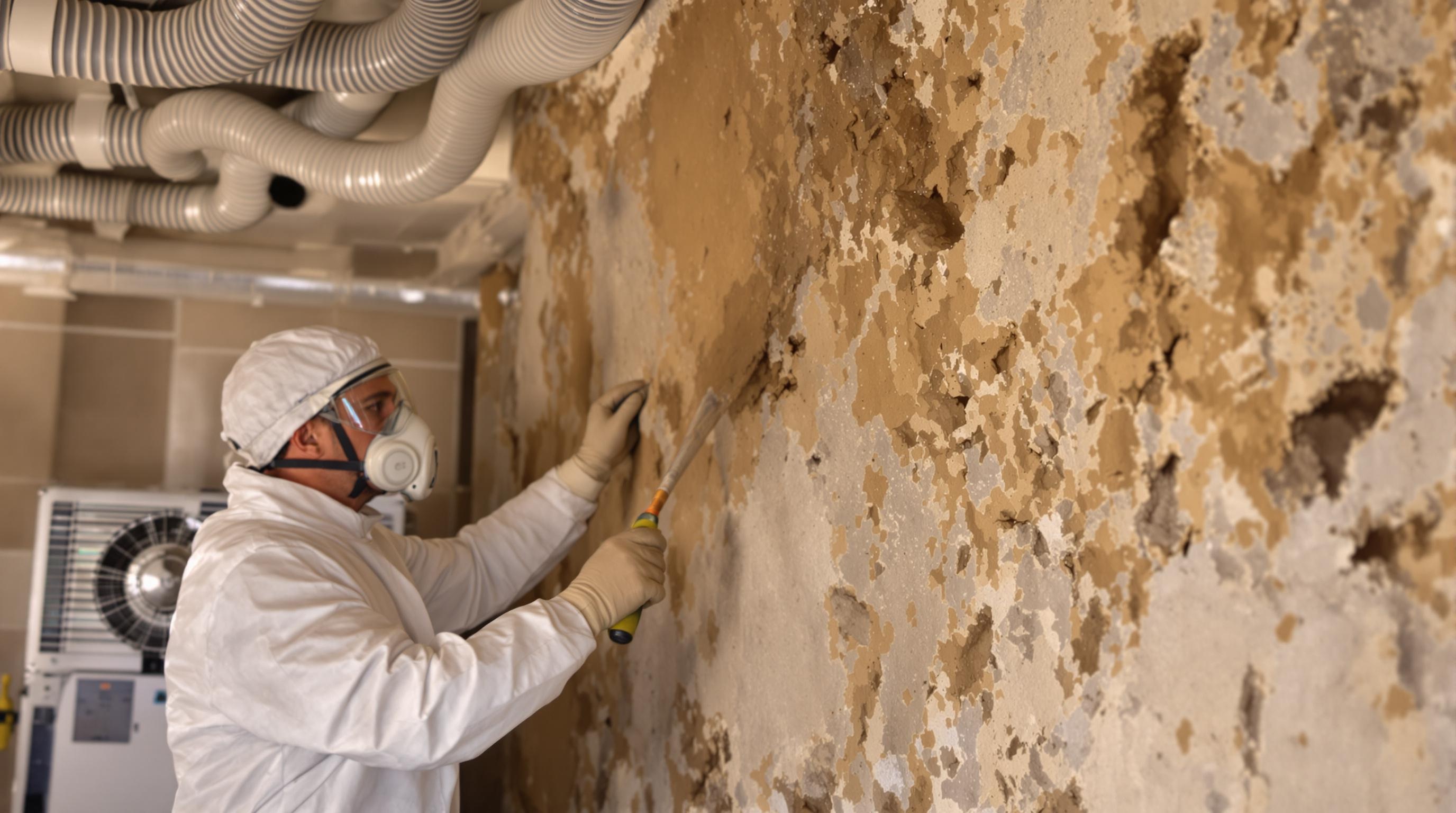 Traitement professionnel mérule mur pierre – grattage EPI ventilation fongicide